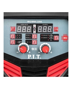 Купить Сварочный полуавтомат P.I.T. PMIG220-С2 7.5кВт, 220А, ПВ-60, MMA 1,6-5,0мм, MIG 0,8-1,0мм PMIG220-C2  в E-mobi