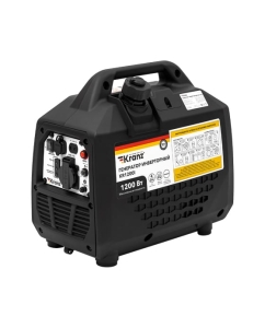Купить Генератор инверторный KRANZ KR1200I, 1,2кВт, 230В, 2л, закрытый корпус, ручной старт KR-16-1145 в E-mobi