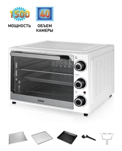 Купить Мини-печь BBK OE3811M White  в E-mobi