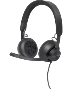 Купить Гарнитура Logitech Zone Wired UC,  для компьютера, накладные,  проводные, черный матовый в E-mobi