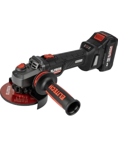 Купить Шлифмашина угловая аккумуляторная Elitech CAG 2012BL (125мм,20В,2х4Ач,BL) HD 210316 в E-mobi