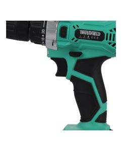 Купить Дрель аккумуляторная TRUSTFIELD (20В, 28Нм, БЗП 10мм, 2 ск., 0-350/0-1350об/мин, 1 акб 1,5Ач,ЗУ) ETCD-18.1.1  в E-mobi