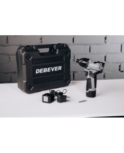 Купить Шуруповерт аккумуляторный Debever бесщеточный, шестигранник, 140Nm, 12В; в компл. АКБ 1,5 а/ч; з/у 0,4 а/ч DBE-7361CKIT  в E-mobi
