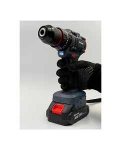 Купить Ударная бесщеточная аккумуляторная дрель-шуруповерт BlackWeld JZ02-10-2R 21V 2.0Ah 150182  в E-mobi