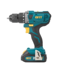 Купить Дрель-шуруповерт аккумуляторный FIT 20 В, 0-400/1400 об/мин, 40 Нм, 2 (Li-Ion) 2,0 Ач, 1,25 ч., рез. накл., кейс 79901  в E-mobi