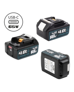 Купить Аккумулятор TopOn BL1850B 18V 4.0Ah (Li-ion) с USB портом. PN: 197280-8 TOP-MAK-18-4.0-USB  в E-mobi