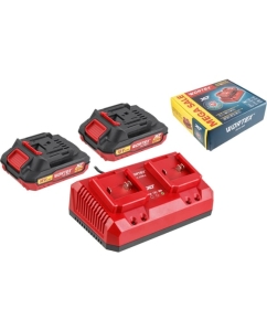 Купить Набор аккумулятор WORTEX 2х2 А*ч и зарядное устройство 2х2 А ALL1 XLT в кор. SET ЦЗ-0202651416 в E-mobi