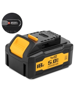 Купить Аккумулятор TopOn 18V 5.0Ah (Li-ion) с USB портом. PN: DCB184 TOP-DEW-18-5.0-USB  в E-mobi