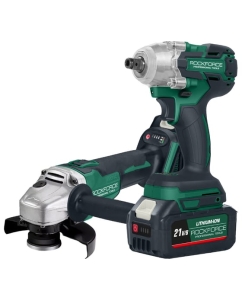 Купить Набор инструментов Rockforce аккумуляторных 1/2 1/4 (шуруповерт JCB-18BLID-B + машина углошлифовальная JCB-18AG-B) RF-DK0050X1(64184) в E-mobi