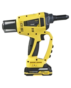 Купить Пистолет заклепочный Hanskonner аккумуляторный 18ВS (2.4, 3.2, 4.0, 4.8 мм), 2х2Ач, ЗУ HRG18PRO  в E-mobi