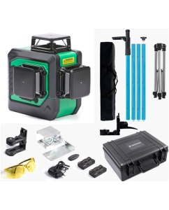 Купить Комплект INSTRUMAX лазерный уровень GL 3-360 BAZA SET + штатив-штанга элевац. lp-300 в комплекте (2АКБ) IM0158_К2 в E-mobi