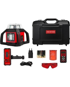 Купить Ротационный нивелир RGK ротационный, красный луч, 900м с приемником SP-508 с автоподстройкой 727212  в E-mobi