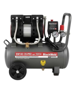 Купить Компрессор коаксильный безмасляный BlackWeld BW1400/24-PRO 24л 150134 в E-mobi