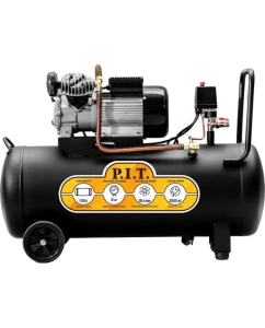 Купить Компрессор электрический масляный P.I.T. (2,5кВт, 3,4лс, 370 л/мин, 100л, 2 цил, 2 вых, евро) PAC100-C1  в E-mobi