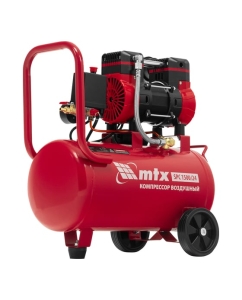 Купить Компрессор безмасляный малошумный MTX SPC 1500/24, 1500 Вт, ресивер 24 л, 260 л/мин 58139  в E-mobi