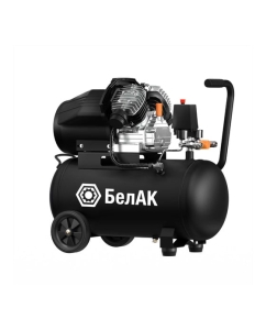 Купить Компрессор воздушный БелАК 450 л/мин (50л - бак; 2,2 кВт; 8 бар; двухпоршневой; прямой привод) БАК.99288  в E-mobi