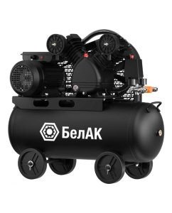 Купить Компрессор воздушный БелАК 490 л/мин, 50л - бак; 2,2 кВт; 10 Бар; двухпоршневой; ременной БАК.99289  в E-mobi