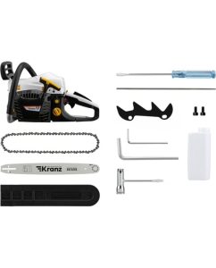 Купить Пила цепная бензиновая KRANZ KR-5245, шина 45см, 3,5 л.с, шаг 0,325, 72 звена KR-16-1182  в E-mobi