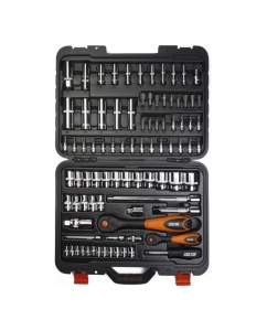 Купить Набор торцевых головок и торцевых головок со вставкой CUSTOR 87 предметов 1/4 1/2 TK-02487C в E-mobi