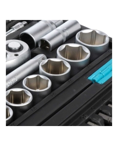 Купить Набор слесарных инструментов BARTEX 1/2, 1/4, 6-гранный, сталь, кейс, 94 пр 319902  в E-mobi