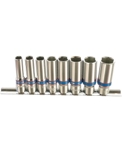 Купить Набор глубоких торцевых головок 3/8", шестигранные, 8-19 мм, 8 предметов KING TONY 3508MR10  в E-mobi