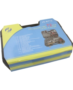 Купить Набор CNIC 72 предмета JS-BT72 головки 1/4- 1/2, ключи, отвертки, вставки CrV в кейсе 76379  в E-mobi