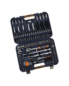 Купить Набор торцевых головок LIGE 1/2&amp;1/4 6-гранный 112 предметов, в кейсе 1/3 LG-S1112 595189  в E-mobi