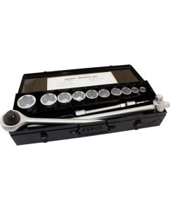 Купить Набор торцевых головок CNIC 3/4" 19, 24-50 мм, 14 штук в металлическом футляре 35454  в E-mobi