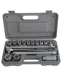 Купить Набор торцовых головок НИЗ Шоферский инструмент №2В, сталь 40Х, 1/2, в пластиковом кейсе, 15 предметов 57090025 в E-mobi