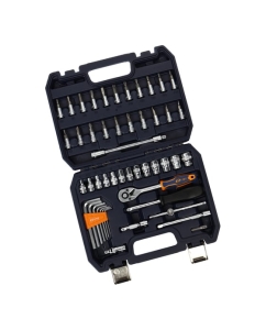 Купить Набор торцевых головок 1/4" 6-гранный 49пр. в кейсе LIGE LG-S2049  в E-mobi