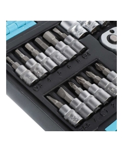 Купить Набор слесарных инструментов BARTEX Pro, 1/4, 6-гранный, сталь, кейс, 29 пр 319906  в E-mobi