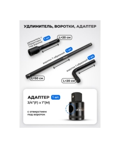 Купить Набор инструментов Forsage 20 предметов 3/4, 1 F-6204-5MPB(63807)  в E-mobi