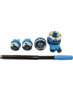 Купить Клуппы трубные для конической резьбы CNIC R BSPT 1/2-3/4-1-1 1/4 c трещеткой в пласт. кейсе 24638 в E-mobi