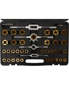 Купить Набор метчиков и плашек метрический LIGE 110 предметов, титановый, LG-S1020 886254  в E-mobi