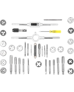 Купить Набор метчиков и плашек AV Steel 40 предметов, М3-М12 AV-921213  в E-mobi