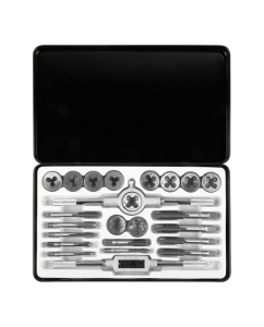 Купить Набор метчиков и плашек AV Steel 24 предметов, М5-М12, в металлическом кейсе AV-921212  в E-mobi