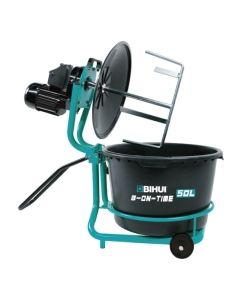 Купить Миксер строительный с ёмкостью BIHUI 65л на колесах с таймером, 750Вт, арт. MMWT65  в E-mobi
