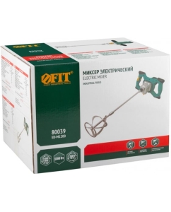 Купить Миксер FIT 1200 Вт, 0-580 / 0-800 об/мин, 50 Нм, 100 л, двухскоростной, металл.корпус, рез.накл., коробка 80039  в E-mobi