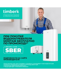 Купить Водонагреватель накопительный Timberk SWH RS7 50 V 50 white  в E-mobi