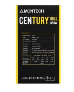Купить Блок питания Montech CENTURY 850  в E-mobi