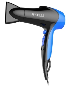 Купить Фен KELLI KL-1121 1 800 Вт черный, синий в E-mobi