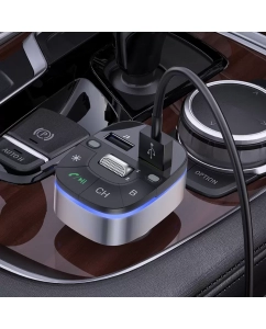 Купить Fm-трансмиттер, HOCO, E71, 1 USB QC3.0+1 USB 5V/0.5A  в E-mobi