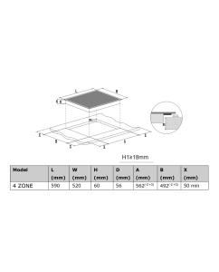 Купить Встраиваемая варочная панель индукционная Haier HHY-Y64TVTC бежевый  в E-mobi