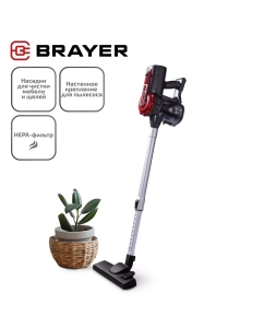 Купить Пылесос Brayer BRAYER BR4268 красный, черный в E-mobi