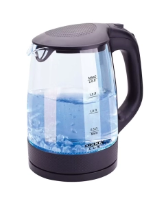 Купить Чайник электрический Delta Lux DL-1058 2 л прозрачный, черный в E-mobi