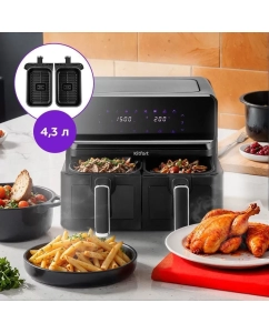 Купить Аэрогриль Kitfort КТ-2265 черный  в E-mobi