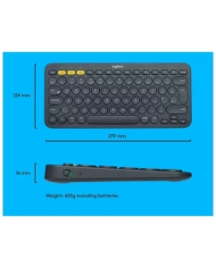 Купить Беспроводная игровая клавиатура Logitech K380 Dark Gray (920-007584) серый  в E-mobi