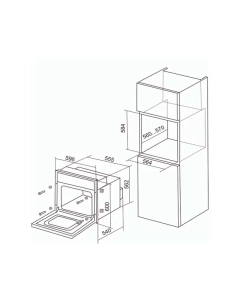 Купить Встраиваемый электрический духовой шкаф Electronicsdeluxe 6006.05 ЭШВ-061 черный  в E-mobi