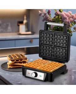 Купить Электровафельница Kitfort КТ-3607 серая, черная  в E-mobi