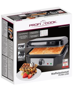 Купить Электровафельница Profi Cook PC-WA 1240 inox серебристая, черная  в E-mobi